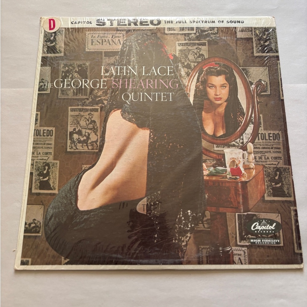 Vintage 1962 George Shearing Quintet LP Latin Lace Original Cellophane, Wrapper